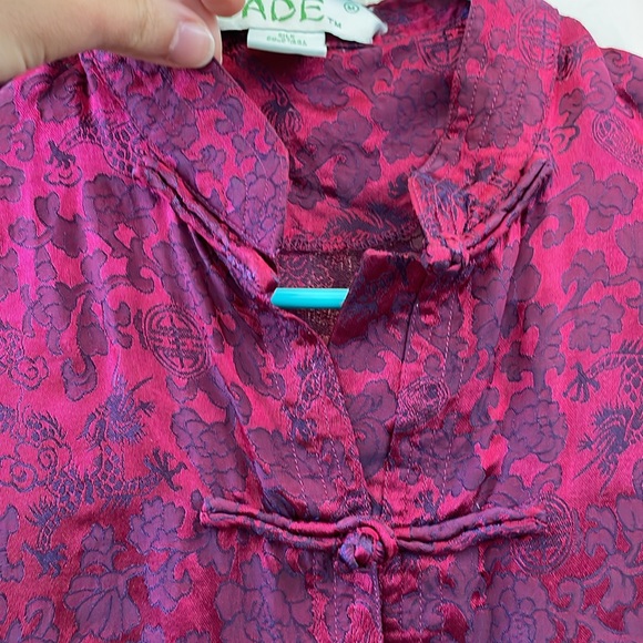 100% Silk Vintage Chinese Tunic - Picture 6 of 8